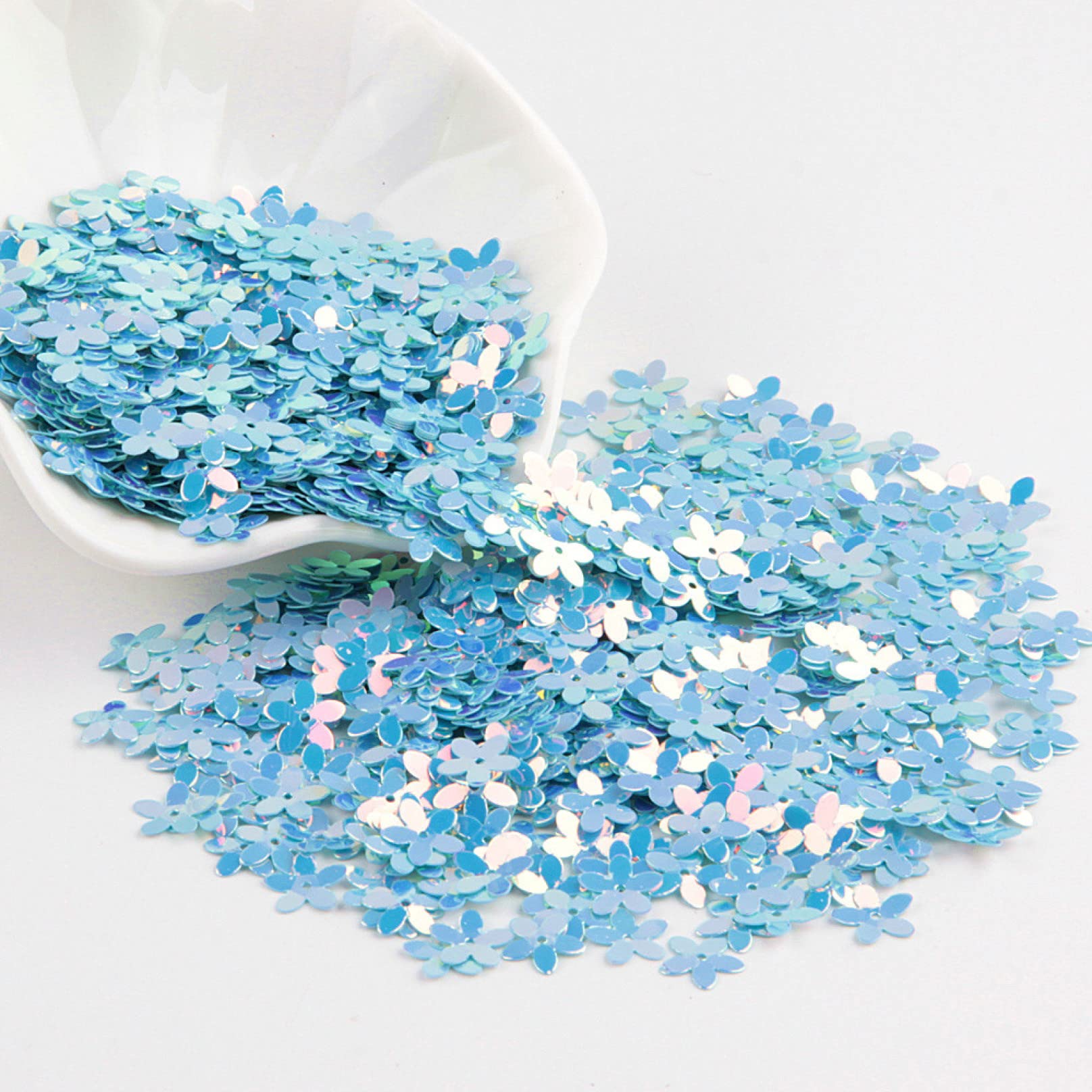 40g Paillettes A Forma Di Fiore - 1900 Pezzi | Decorazione Cucito, Fai Da Te, Festa | Multicolore - Foto 6
