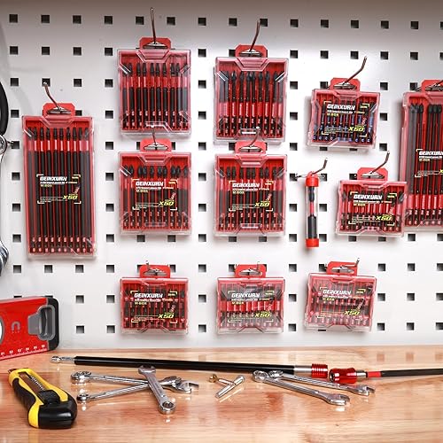 Miniatura 5 de Impact - Puntas de destornillador Phillips de impacto de 2 pulgadas #2, paquete de 30 (PH2) magnéticas de acero S2 con 1 portapuntas de impacto y