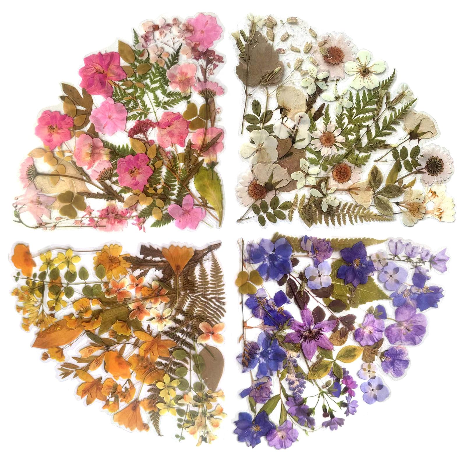 MAXLEAF 160PCS Vintage Plants Flowers Leaves Stickers for Decoration Planners Scrapbook Laptops Dairy Decoration (Wild Flower)