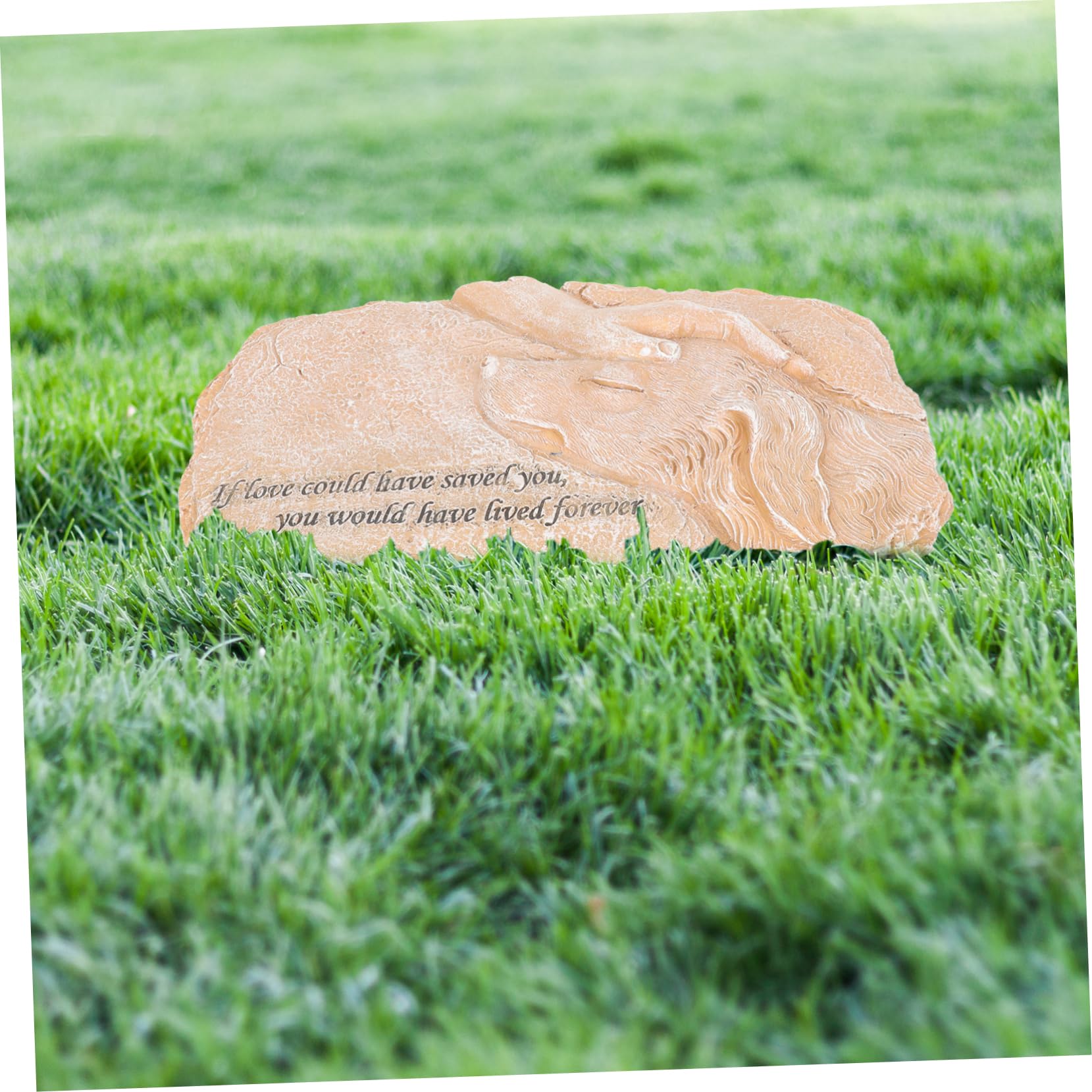 COLLBATH Lapide Commemorativa per Cane in Resina Sintetica Figura D'angelo, Decorazione da Giardino per Tomba di Animale Domestico, per Esterni e Cortili