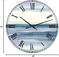 Vista 6 de Indigo Dawn' - Reloj de pared para el hogar, dormitorio, baño, oficina, sala de estar