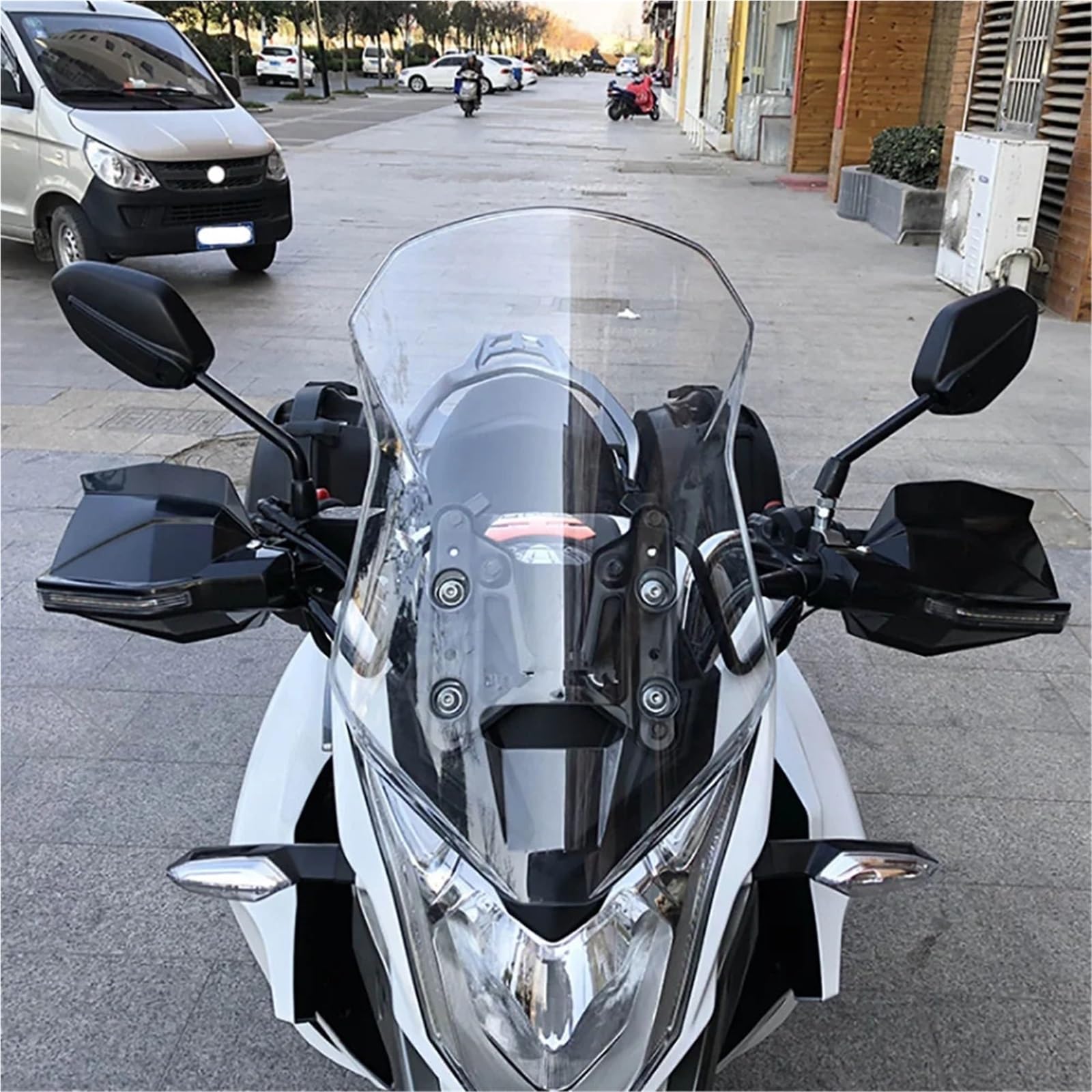 Osłony dłoni motocyklowych Osłony dłoni motocyklowych Osłona wiatroszczelna System Proguard Guard Gear + LED do HONDA XL1000V Varadero YAMAHA Uchwyty motocyklowe
