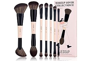 7pcs Makeup Brushes Set, Cruelty-Free Double Sided Makeup Brushes Kit for Foundation and Eyeliner