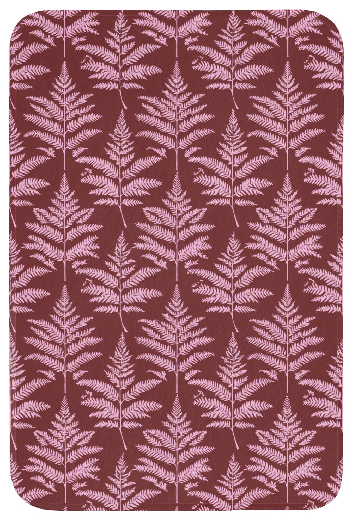 Alfombra Baño Rectangular 60x90 cm Decoracion Bathroom Mat Non Slip Shower Lavable Antideslizante Alfombrilla Tapete Banheiro Hoja - Patrón - Morado