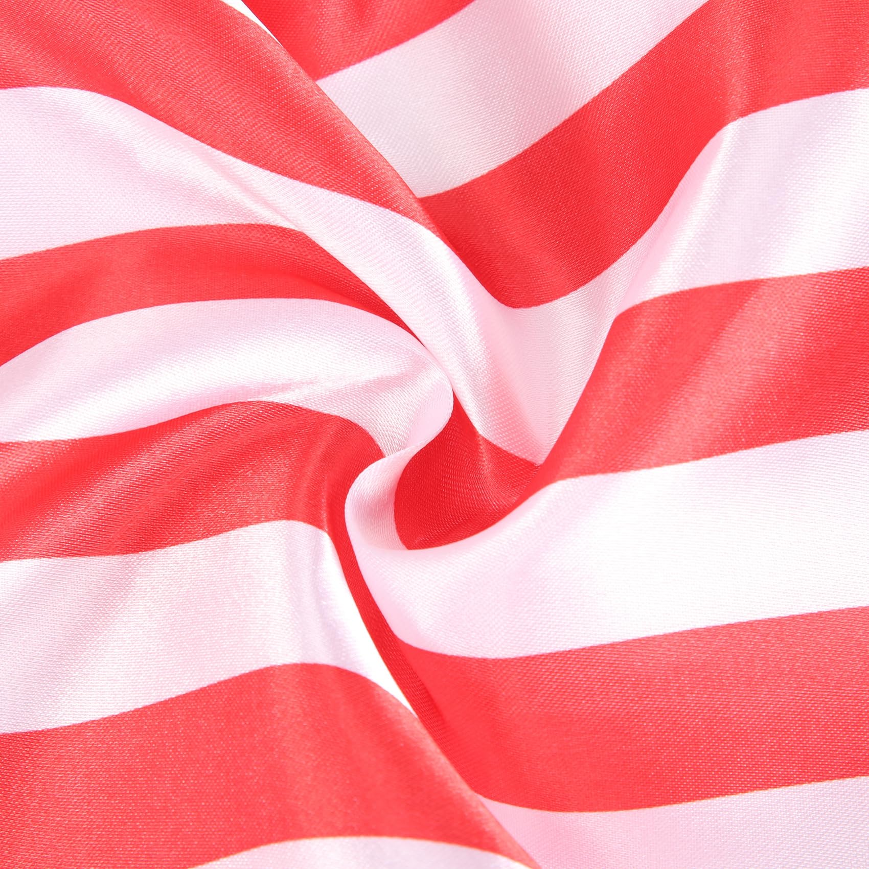 Mecerypt 6 Pieces Striped Table Runner Wedding Polyester Table Decor Red White Striped Design Tablecloth Decor 12 x 108 Inch - Image 3