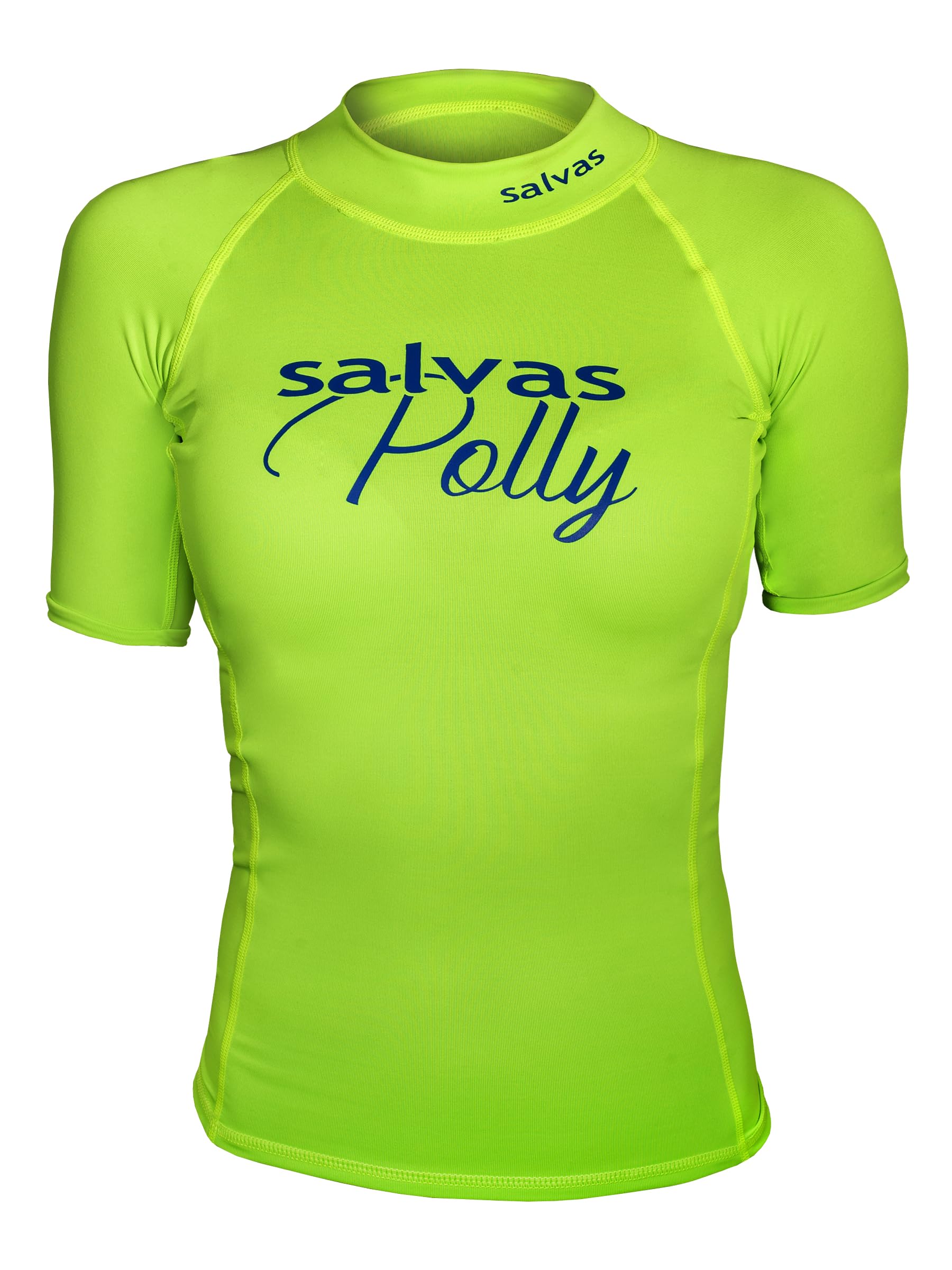 Salvas Rashguard Bambino Polly Unisex - Maglia Maniche Corte Protezione Solare UPF 50+ - Maglietta Anti UV Bambino e Bambina Maglia Tecnica per Sport Acquatici