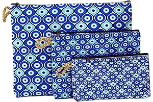 Elegant Evil Eye Makeup Bag Set by Clutches