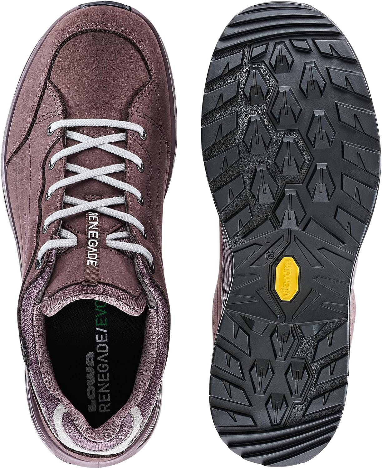 LOWA Renegade EVO GTX LO Ws Low Shoe, Dusky pink white, 9.5 Women