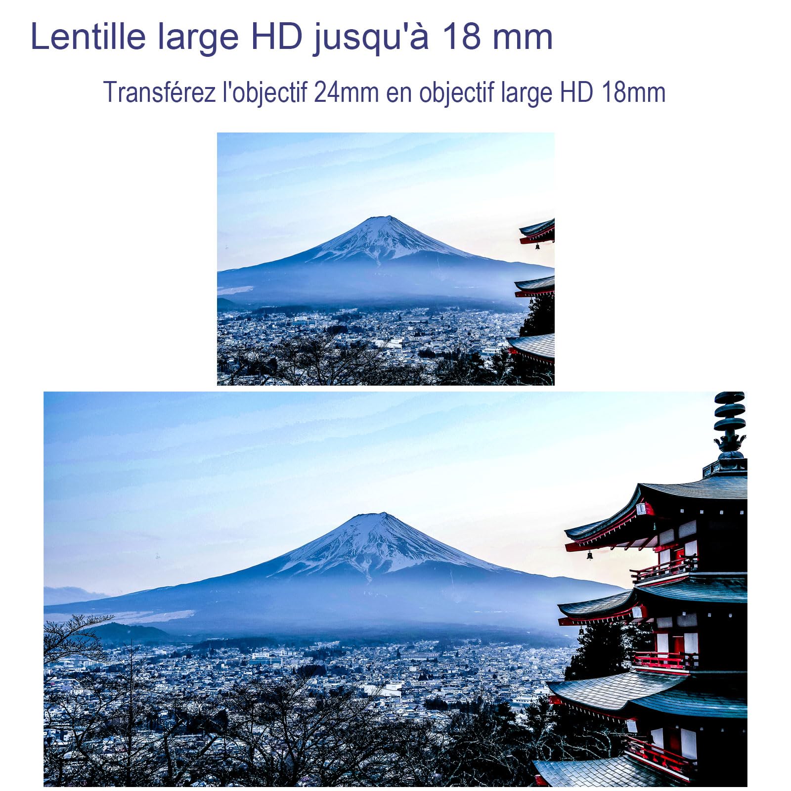 Objectif Grand Angle HD 49 mm 0,75x (avec Macro), pour Canon EOS M6 M50 Mark II M100 M200 Compatible EF-M 15-45 mm, R50 R100, Compatible RF-S 18-45 mm