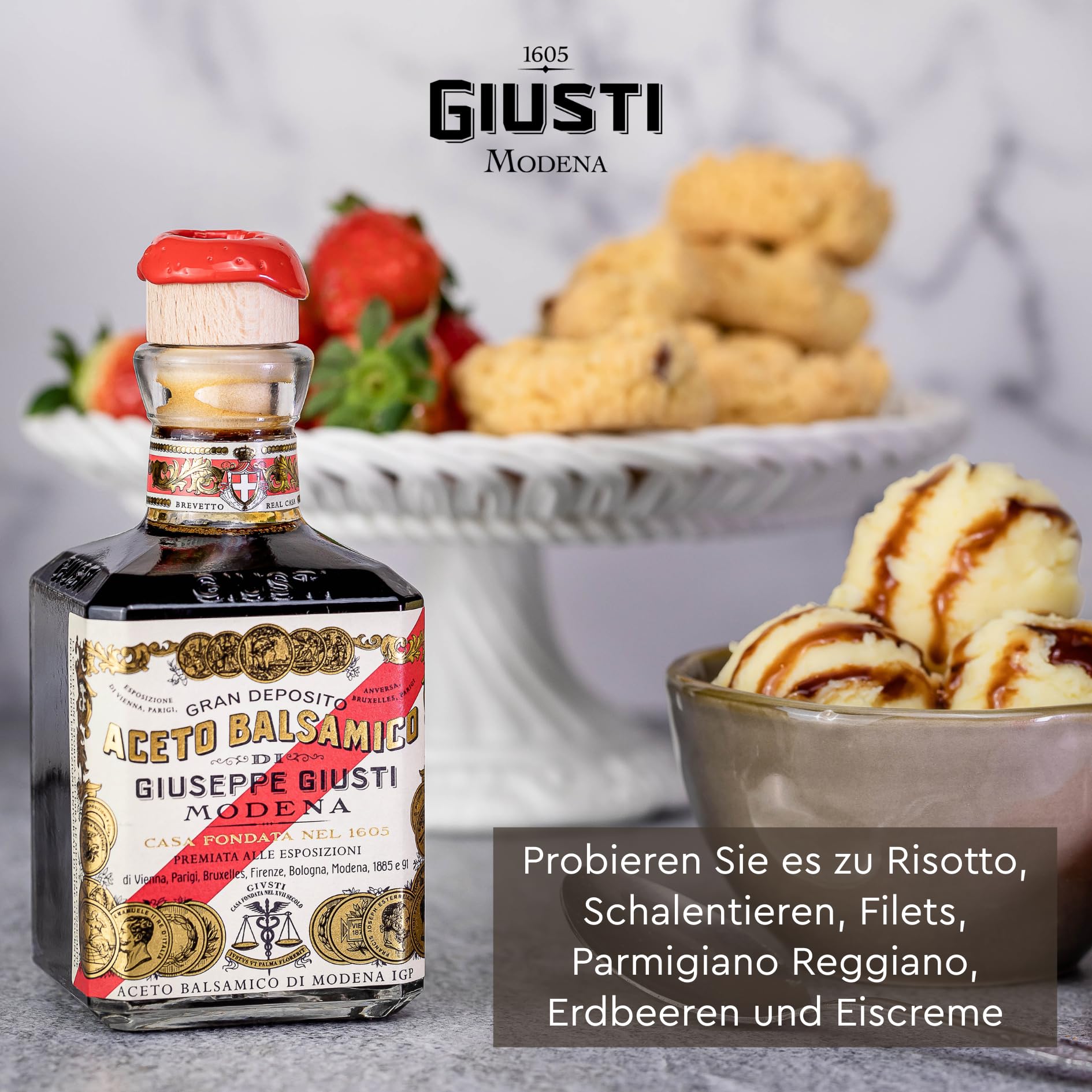 Giusti - IGP-Balsamico-Essig aus Modena 5 Goldmedaillen - 250ml Cubica