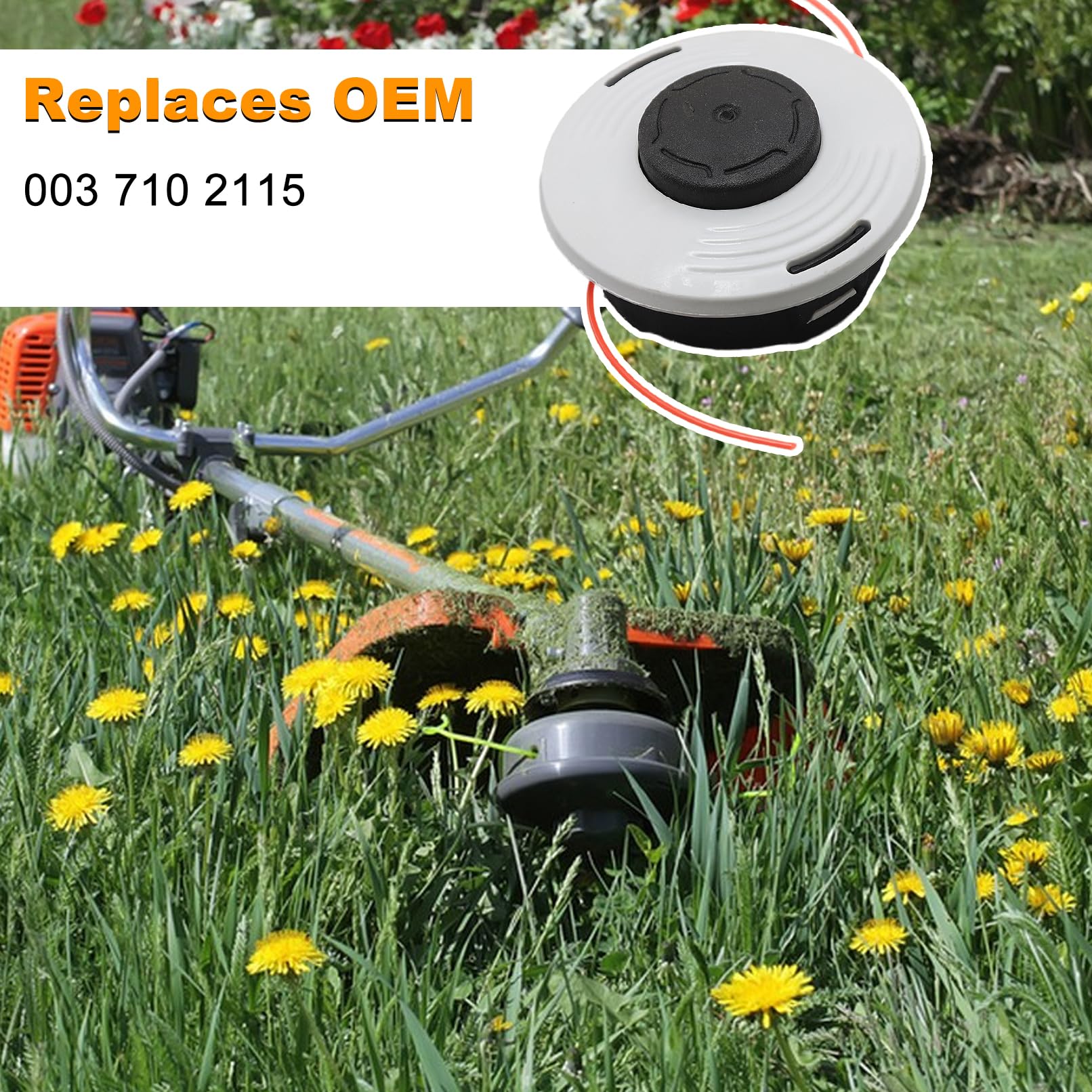 Autocut 46-2 Mähkopf Fadenkopf für Stihl FS220 FS280 FS290 FS300 FS310 FS350 FS360 FS400 FS410 FS450 FS460 FS480 FS490 Débroussailleuse, Ersatz OEM 4003 710 2115, M12x1.5 mm