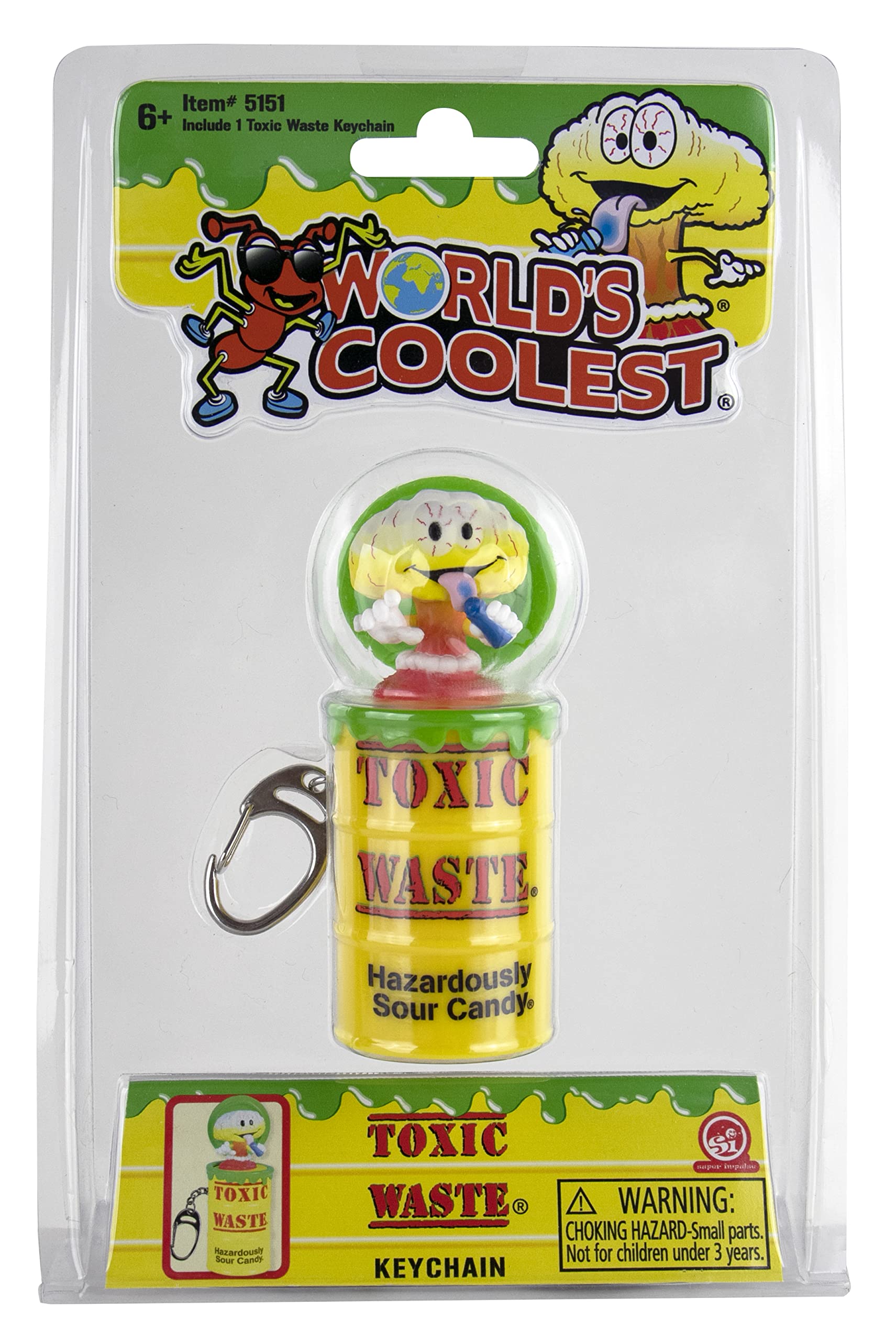 Amazon.com: World's Coolest Toxic Waste Keychain : Toys & Games