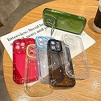 Vista 5 de Ownest Funda compatible con iPhone 11 con función atril transparente, diseño creativo con soporte para cámara para TPU delgado, a prueba de golpes