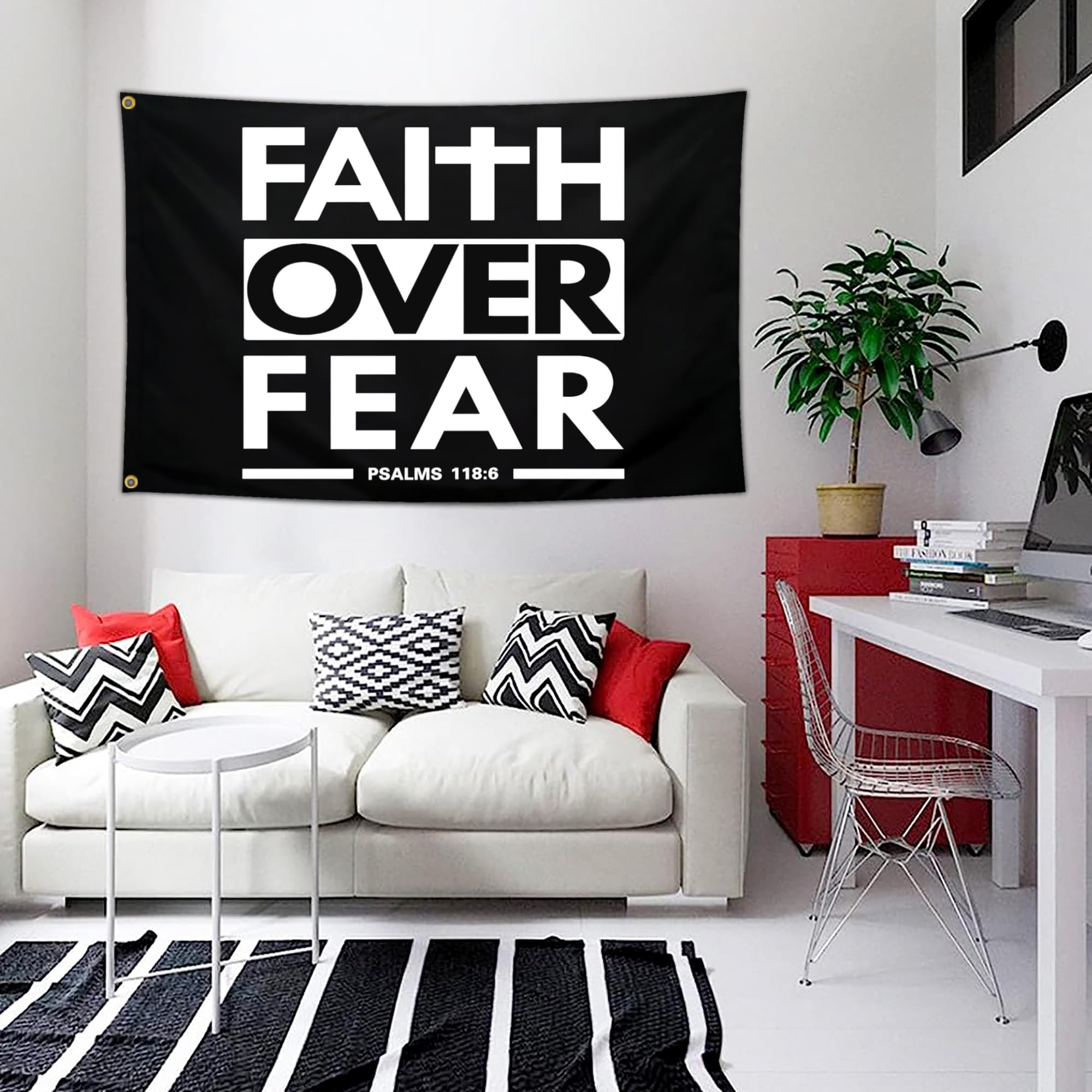 Gartenflagge 'I Believe In Jesus' – 30,5x45,7 Cm, Aus Polyester – Für Mast, Wand Oder Tür