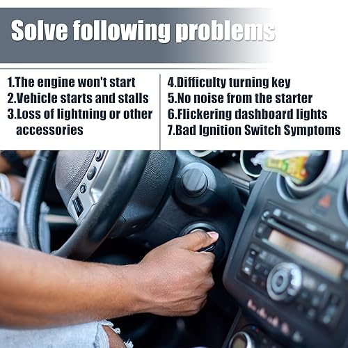 Miniatura 6 de X AUTOHAUX Cilindro de bloqueo del interruptor de encendido con llave 1F2009012B 1L3Z11582A Reemplazar para Ford F-150 1996-2004 para Ford F-250