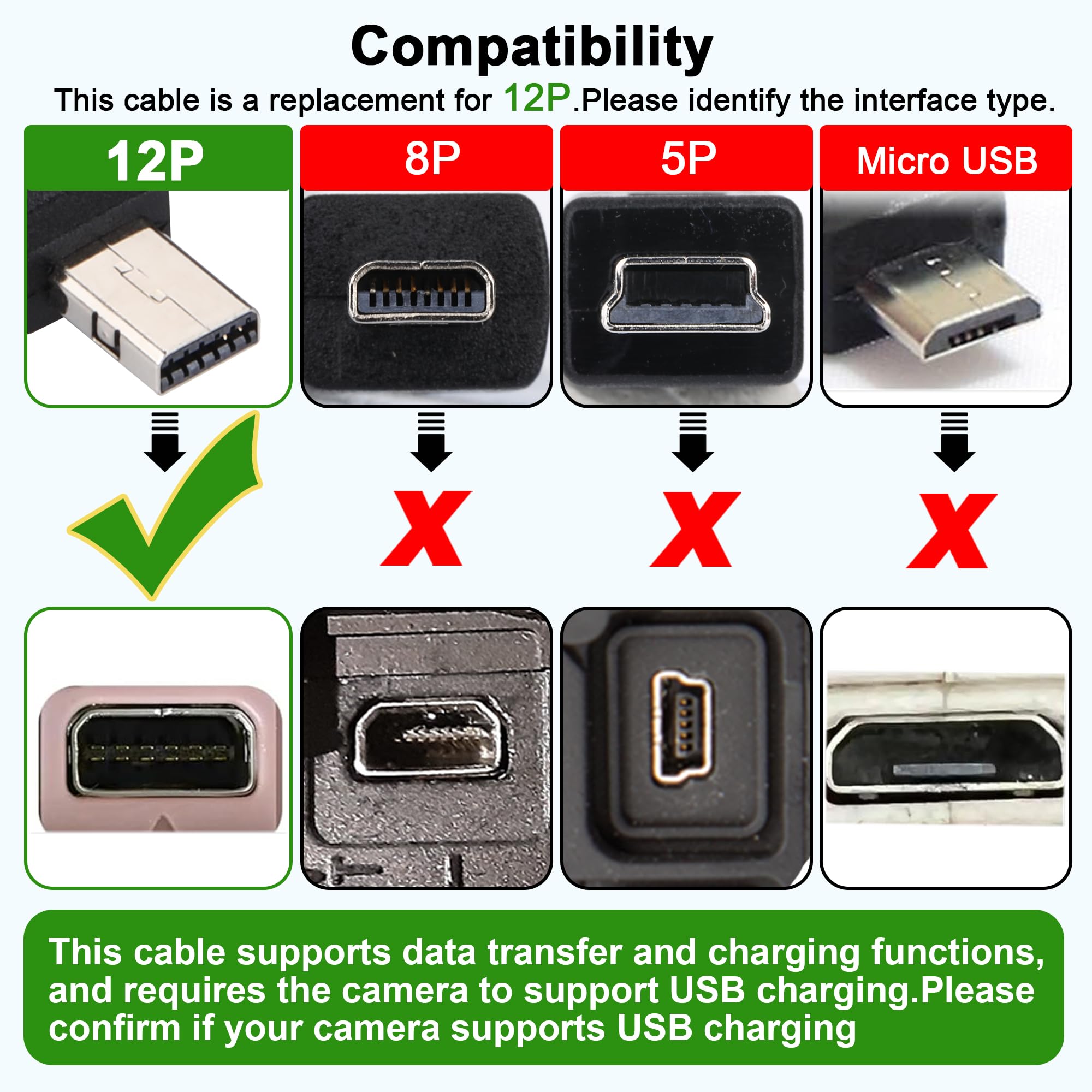 Amazon | myikenjoy USB ケーブル カシオ Exilim カメラ充電器対応
