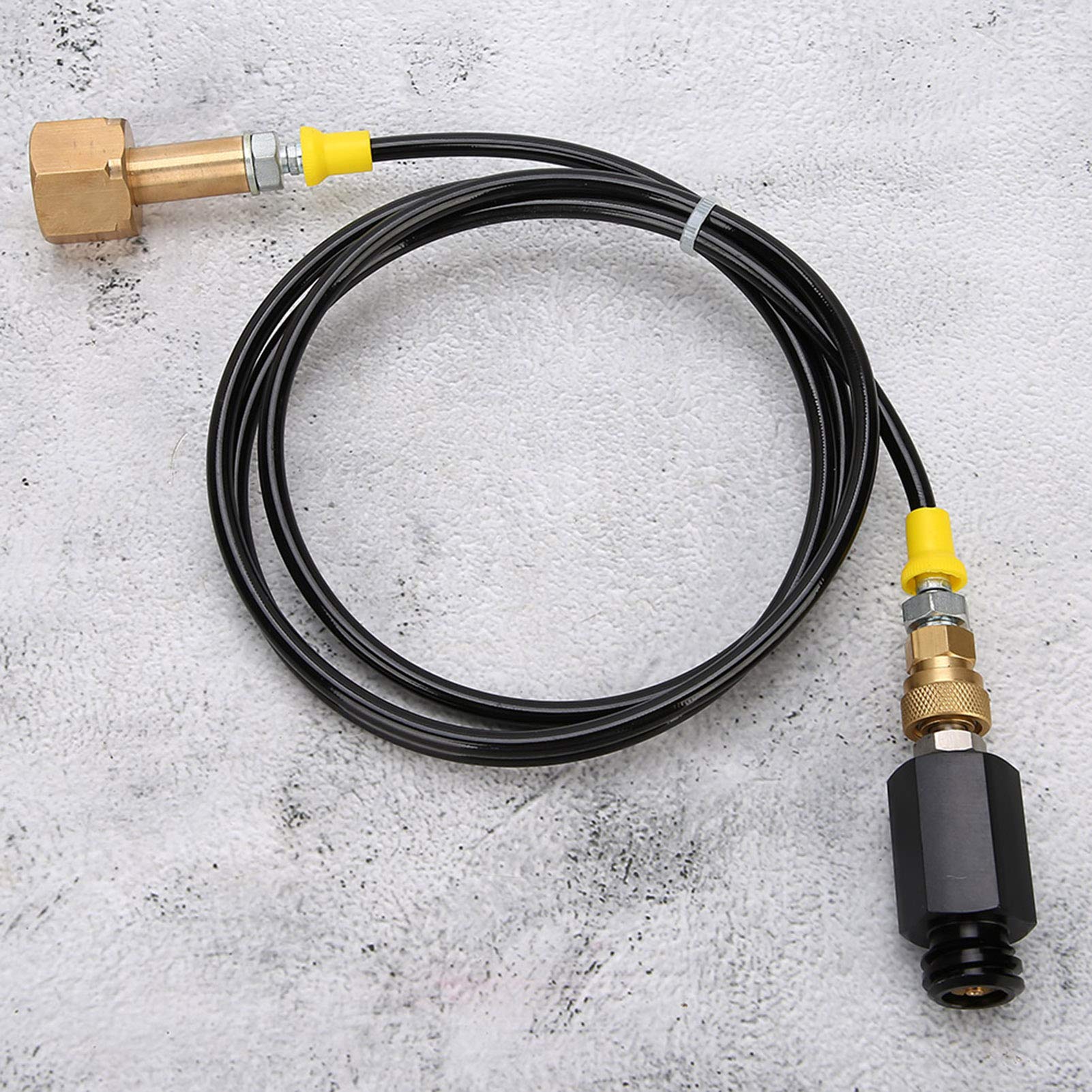 CGA0 do TR21-4 Urządzenie do napojów gazowanych Zbiornik Co2 Bezpośredni adapter 1,7 m CGA0 Gwint CO2 Zestaw adapterów zewnętrznego węża do sody do kuchennego wiadra na wodę
