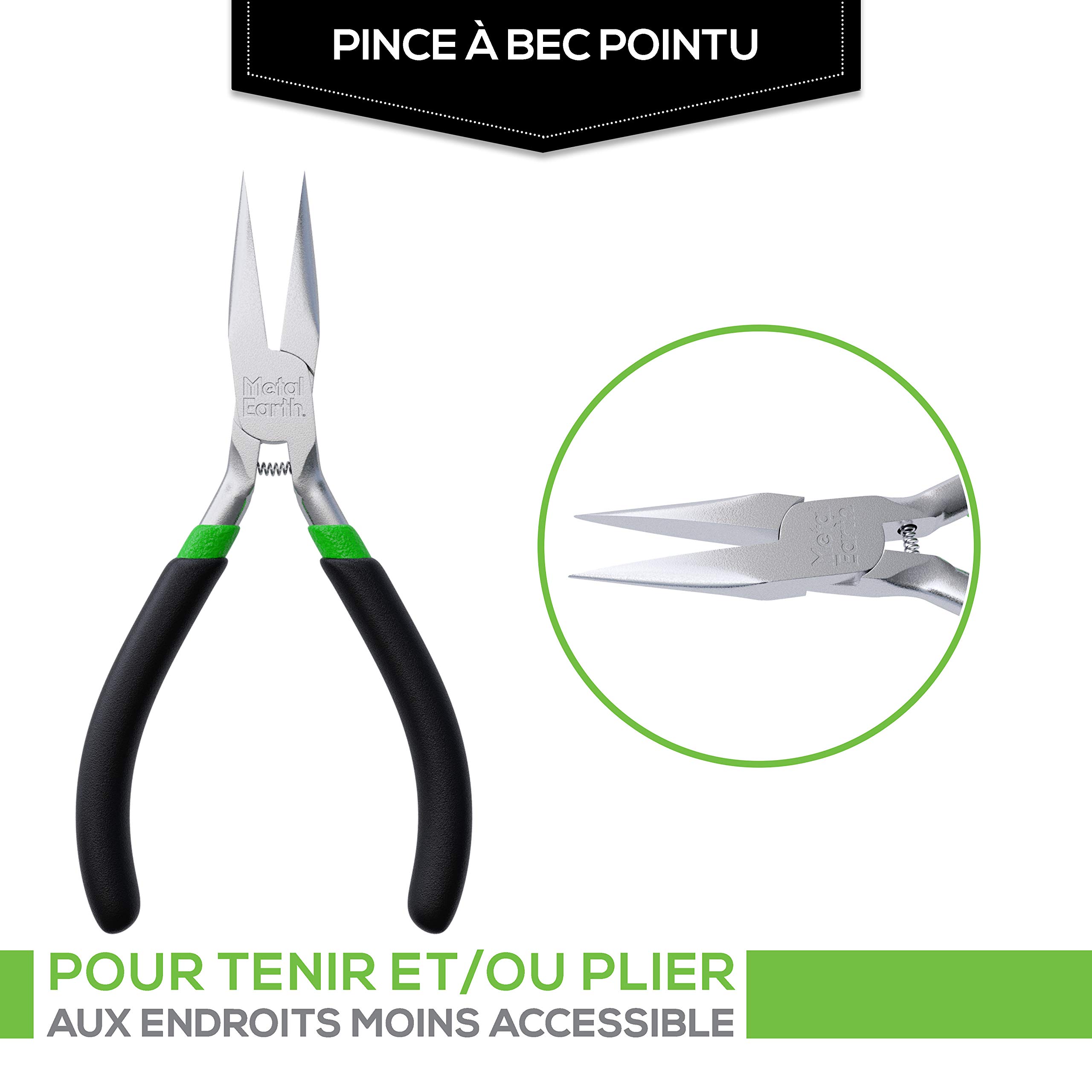 Metal Earth Fascinations Enhanced Design Kit d'outils 2 pièces – Tondeuses – Pince à Bec Aiguille