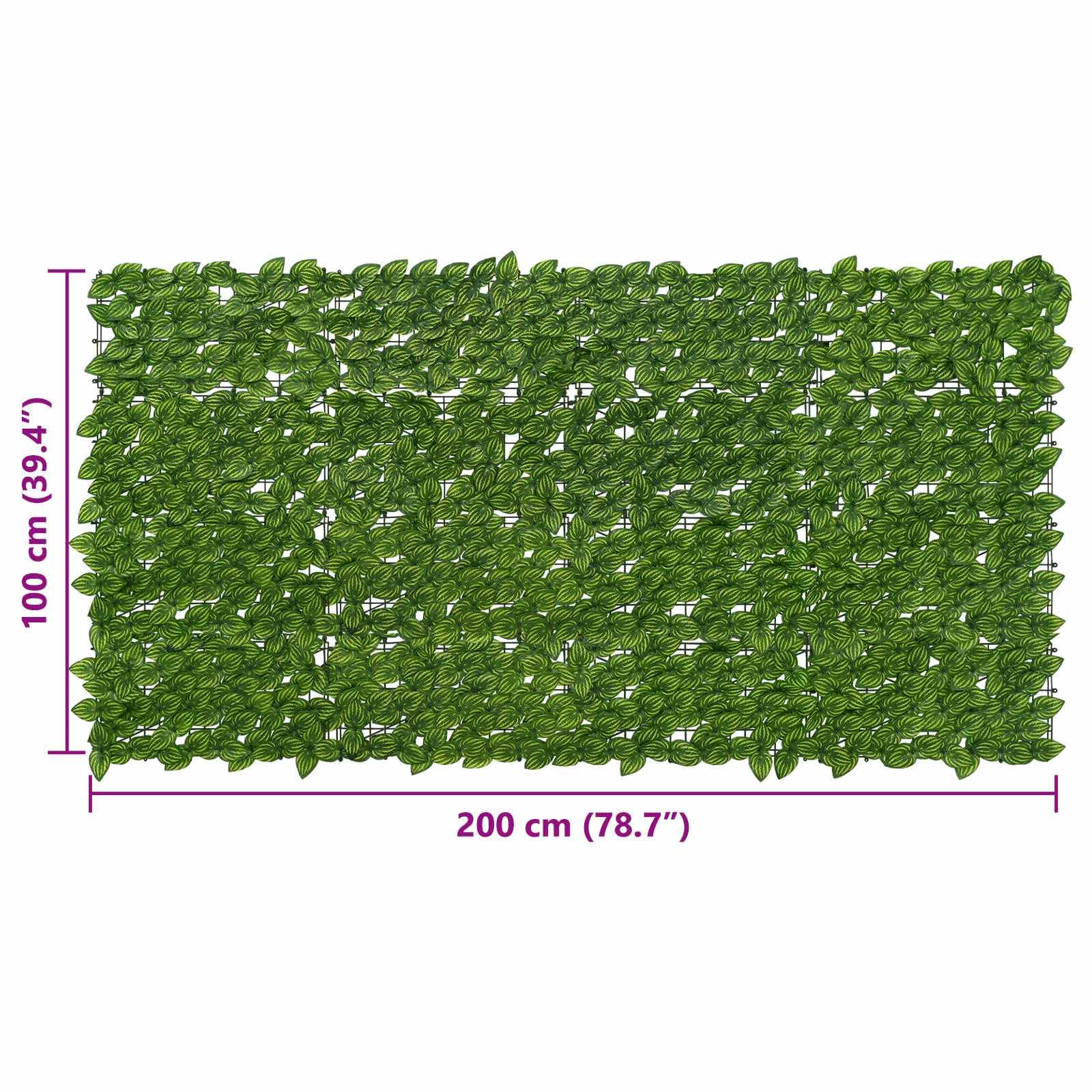 Balkonsichtschutz mit Blättern Grün Gelb 600 x 150 cm Künstliche Hecke Sichtschutzzaun für Garten Balkon Terrasse Zaunblende Kunsthecke Laubwand aus PE und Stoff