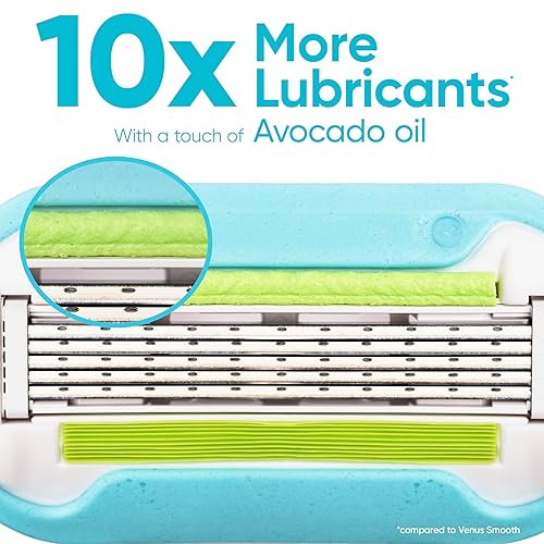 Miniatura 3 de Gillette Venus Recambios de cuchillas de afeitar Extra Smooth para mujer, 6 unidades, diseñados para un afeitado apurado y suave