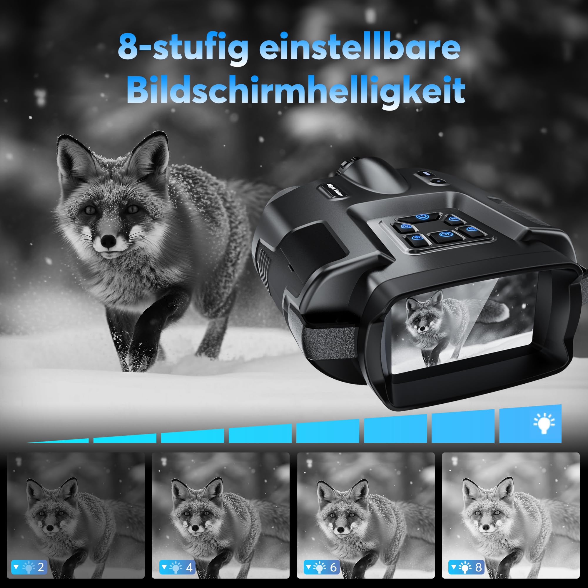 Haokoo 4K Nachtsichtgerät Profi Z095, Schwarz