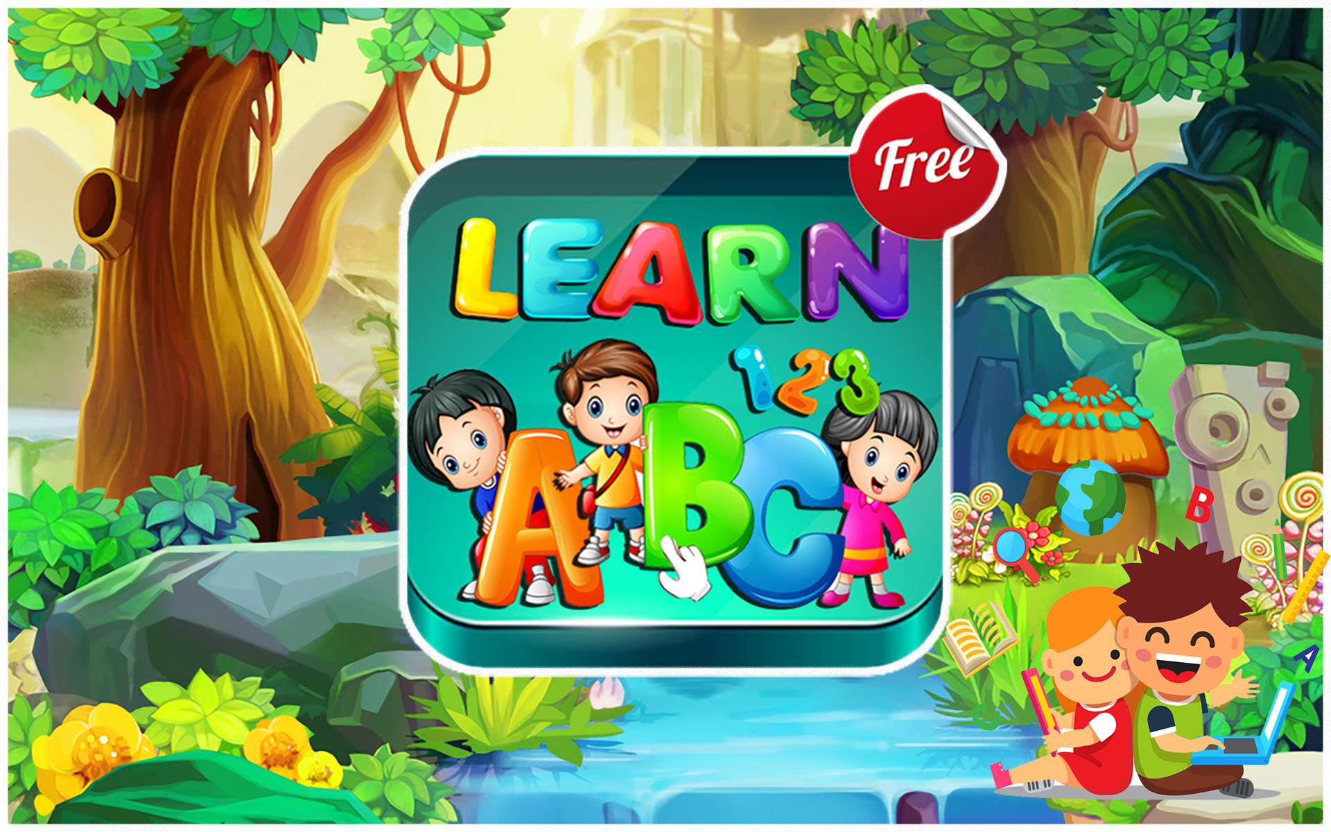 ABC Learn English for Kids - 123 Numbers Tracing & Count Coloring free ...