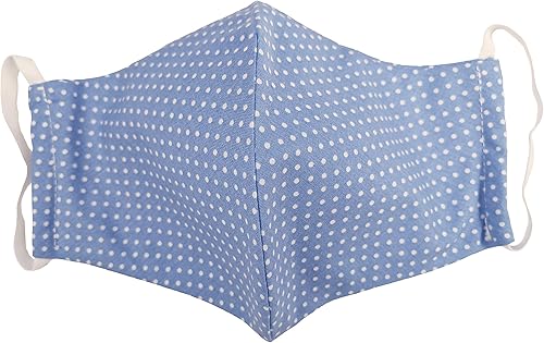 Miniatura 7 de Avery Hill Tapabocas en tela de algodón, lavable, reutilizable, protección contra el polvo y polución, Lila Rayas