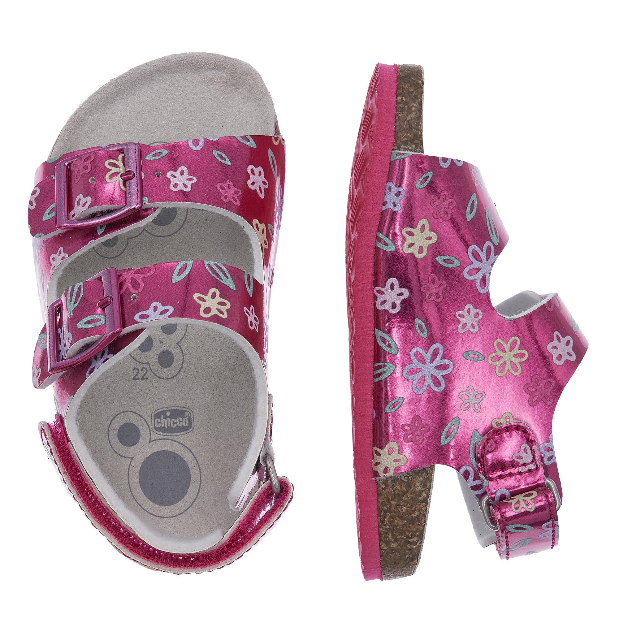 Chicco, Chicco Sandali con Doppio Cinturino e Velcro Posteriore, Confortevoli, Leggeri, Flessibili e Traspiranti, Bambine E Ragazze, Designed in Italy