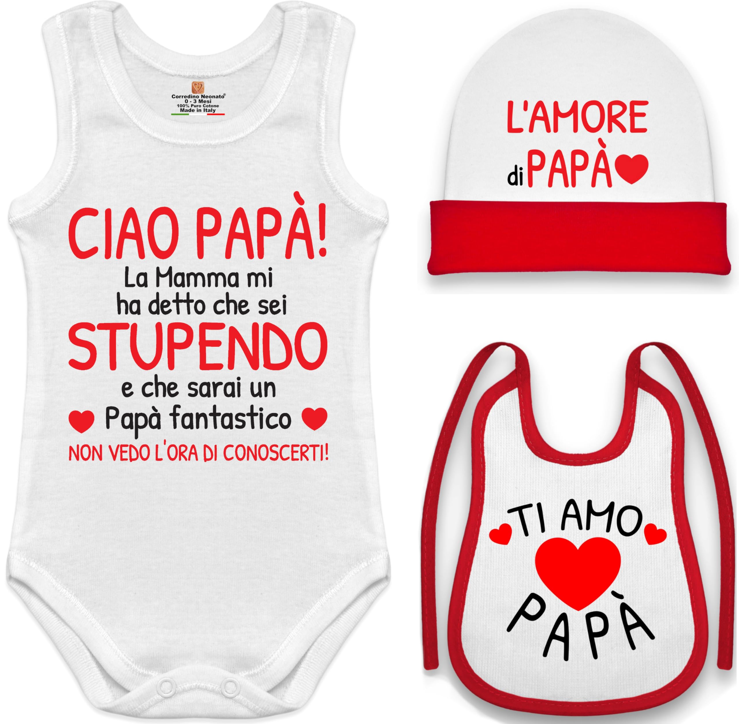 body neonato Papà Stupendo e fantastico Mamma stupenda e meravigliosa regalo nascita