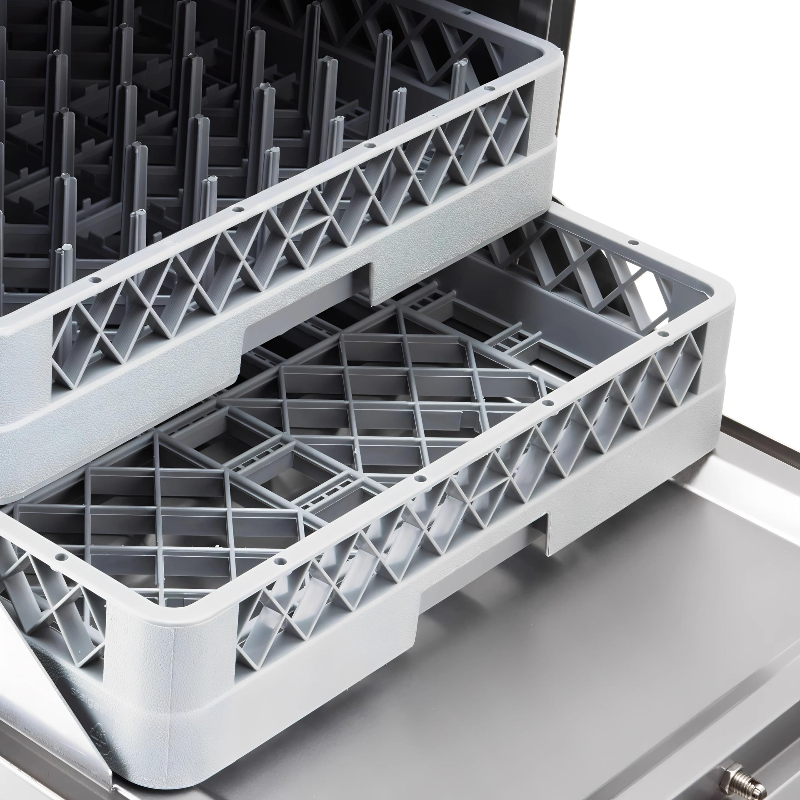 Lavastoviglie Professionale WORLDMAI 50x50 con Pompa di Scarico, Dosatore Brillantante e Detergente. Macchina Lavapiatti per Ristorante, Bar e Horeca. - MADE IN EUROPE