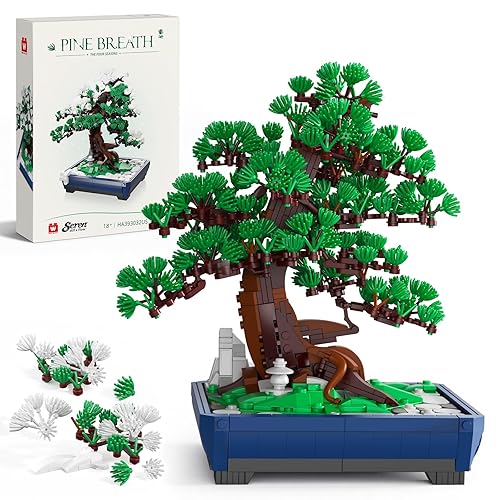 Wise Block Bonsai Tree Building Set, 950 pcs Pine Building