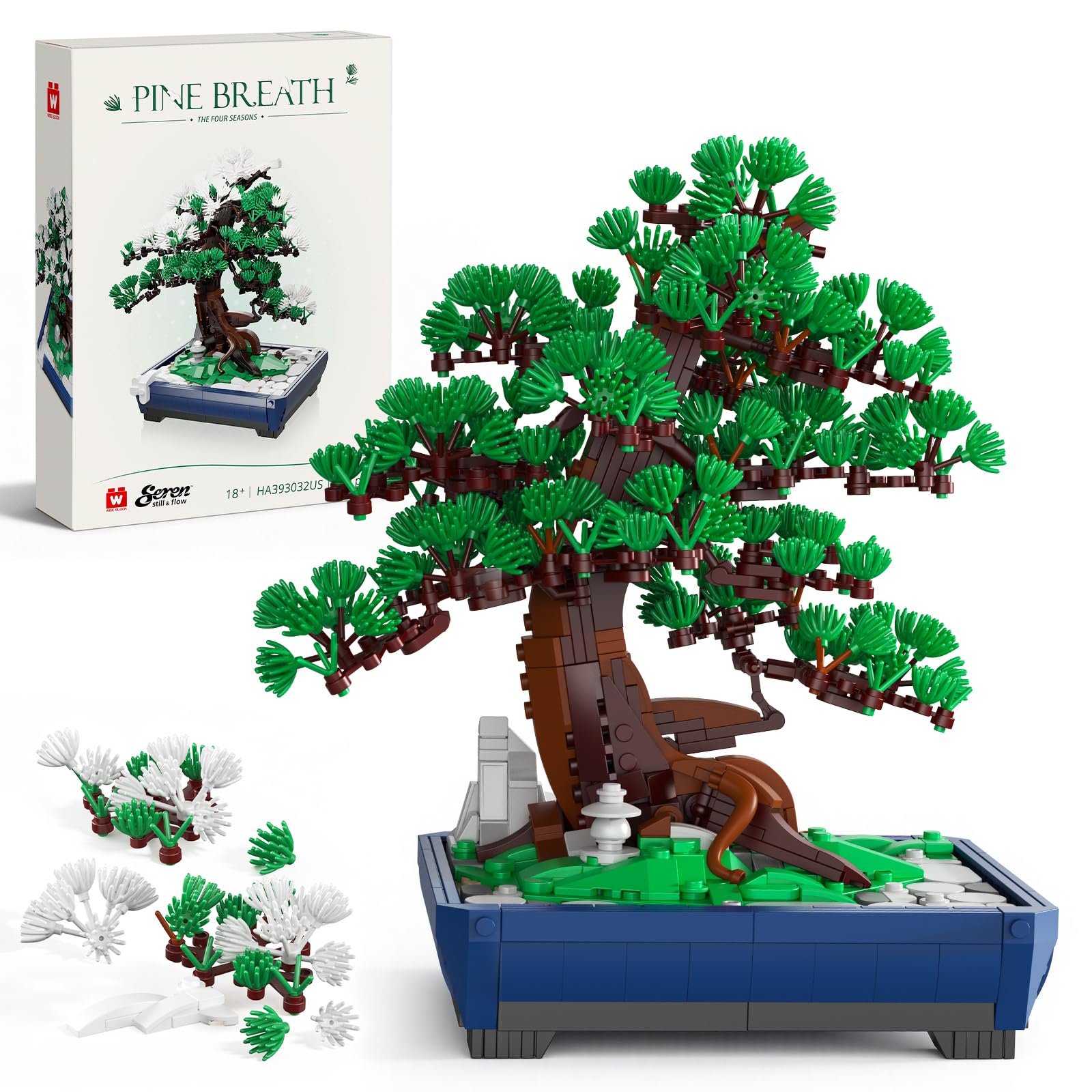 Amazon.com: Wise Block Bonsai Tree Building Set, 950 pcs Pine
