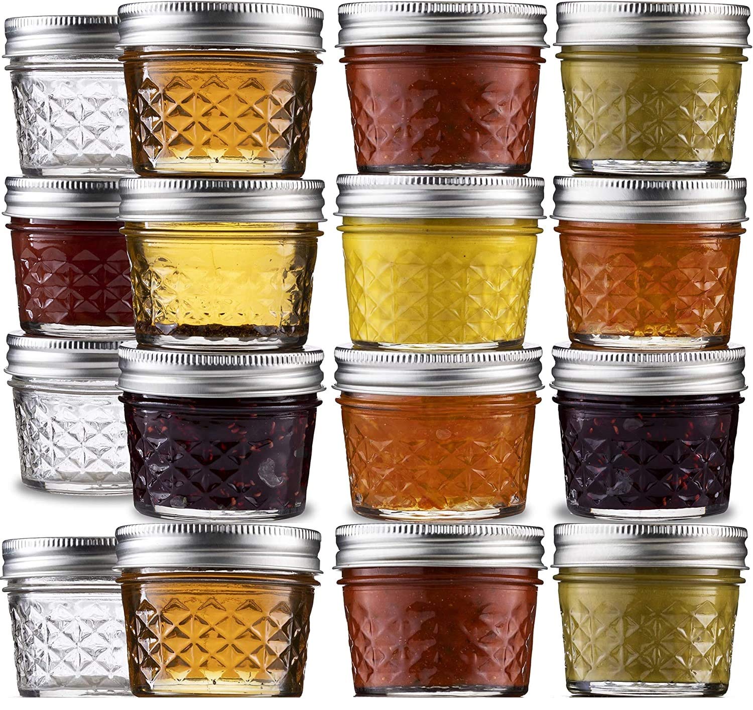 STAR WORK - 100 ML Mason Jar BPA-Free Mini Canning Jars with Regular Lids and Bands Jelly Jars for Jam, Honey, Wedding Favors, Shower Favors, Baby Foods, DIY Spice Jars Pack of (12) (B08YR3L9HW) Amazon Price History, Amazon Price Tracker