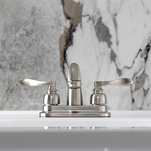 Miniatura 7 de Kingston Brass KB8611NFL NuWave - Grifo de baño francés de 4 pulgadas, cromado pulido