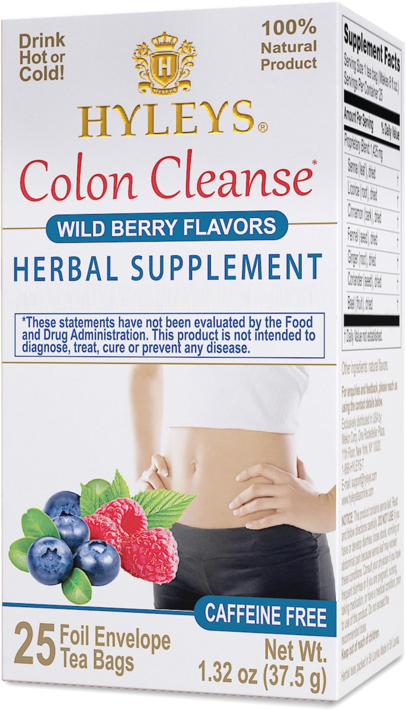 Hyleys Tea Colon Cleanse Wild Berries (1 Pack)