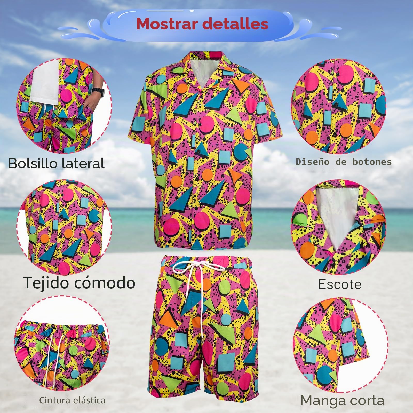 Conjunto de hip hop de los años 80 y 90 para adultos, disfraz retro de los años 80 y 90, conjunto de hip hop con sombrero y gafas, ropa deportiva para fiesta temática de discoteca