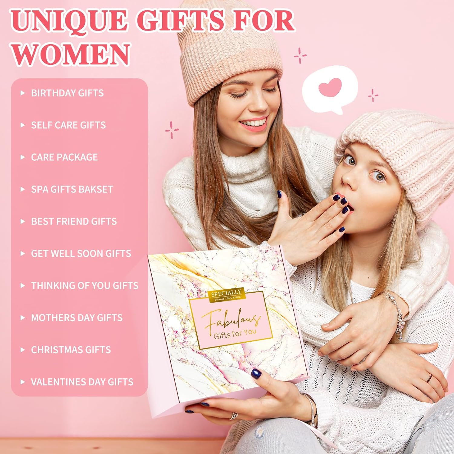 Gift Baskets for Women Birthday Gifts for Women Unique Get Well Gift for Woman Luxury Self Care Gifts for Woman Get Better Soon Care Package Set for Her Spa Kit Box for Best Friends, Girlfriend, Mom - Image 8
