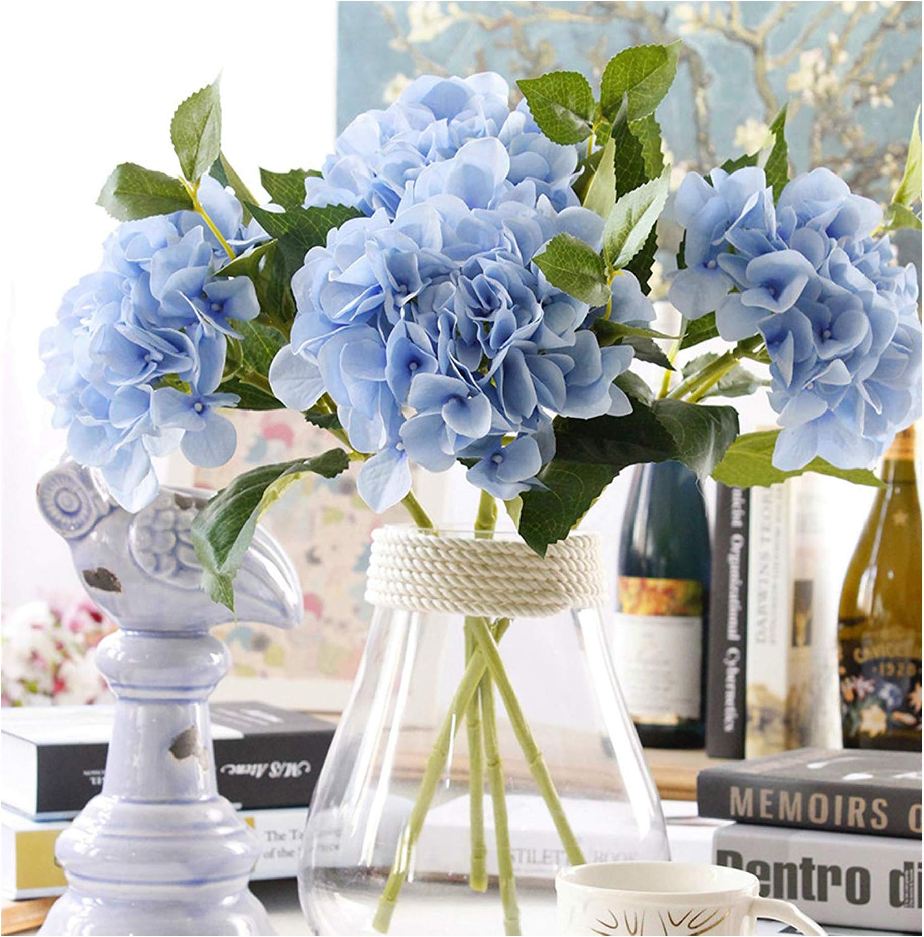 Blue Hydrangea Artificial Flowers