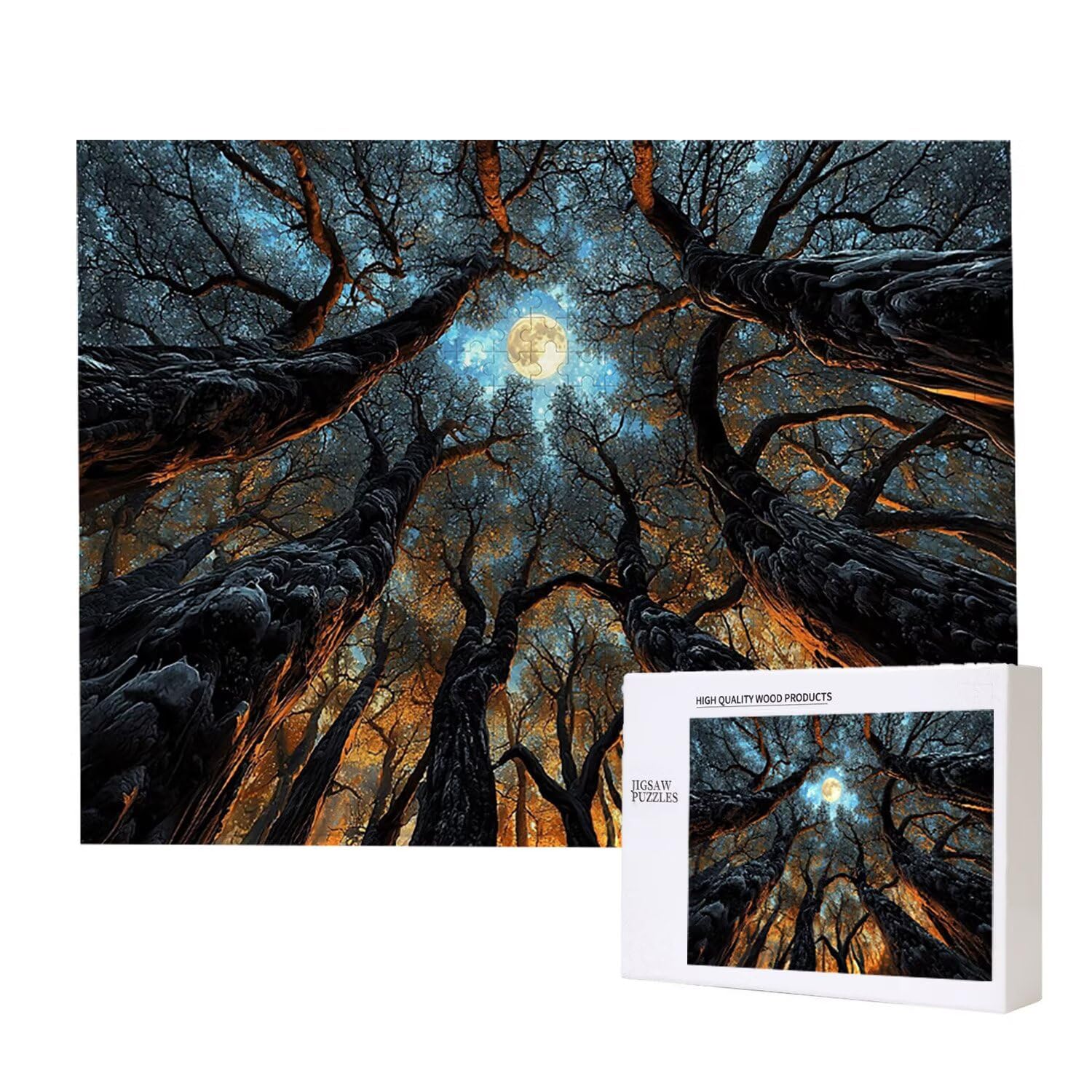 1500 Pezzi di Puzzle, foresta1500 Pezzi di Puzzle per Adulti, Regalo di Anniversario, Regalo di Natale, Decorazione Della Casa, Prevenzione Della Degenerazione Cerebrale Negli Anziani v-703