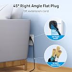 TROND Surge Protector Power Bar with 2 USB C, 4000 Joules, ETL Listed, 10 Widely Spaced Outlets, 5ft Flat Plug Extension Cord Indoor, Wall Mountable, Home Office Supplies Dorm Room Essentials