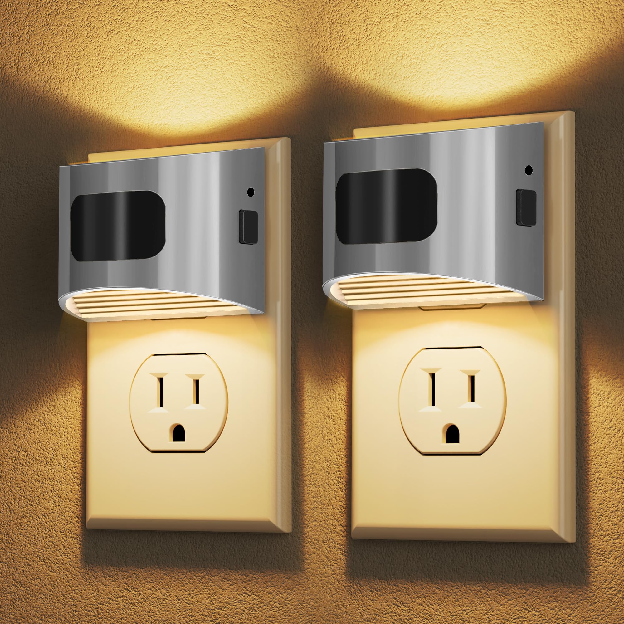 DORESshop Motion Sensor Night Light, Night Lights Plug into Wall, 3000K