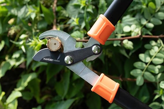 HARDEN Tools 19 (480mm) By-Pass Lopping Pruner 4mm High Carbon Steel Blade, Teflon Coating, Heat Treated for Durability, Cuts Up to 25mm Diameter Wood