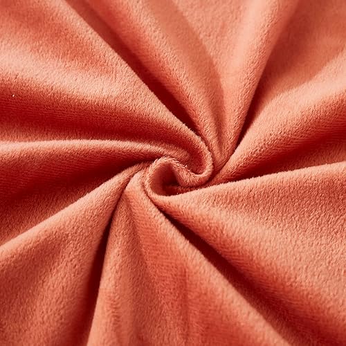 Miniatura 7 de JAUXIO Funda de almohada de cuerpo esponjoso de piel sintética de lujo, funda de almohada decorativa de felpa a rayas, ultra suave y acogedora,