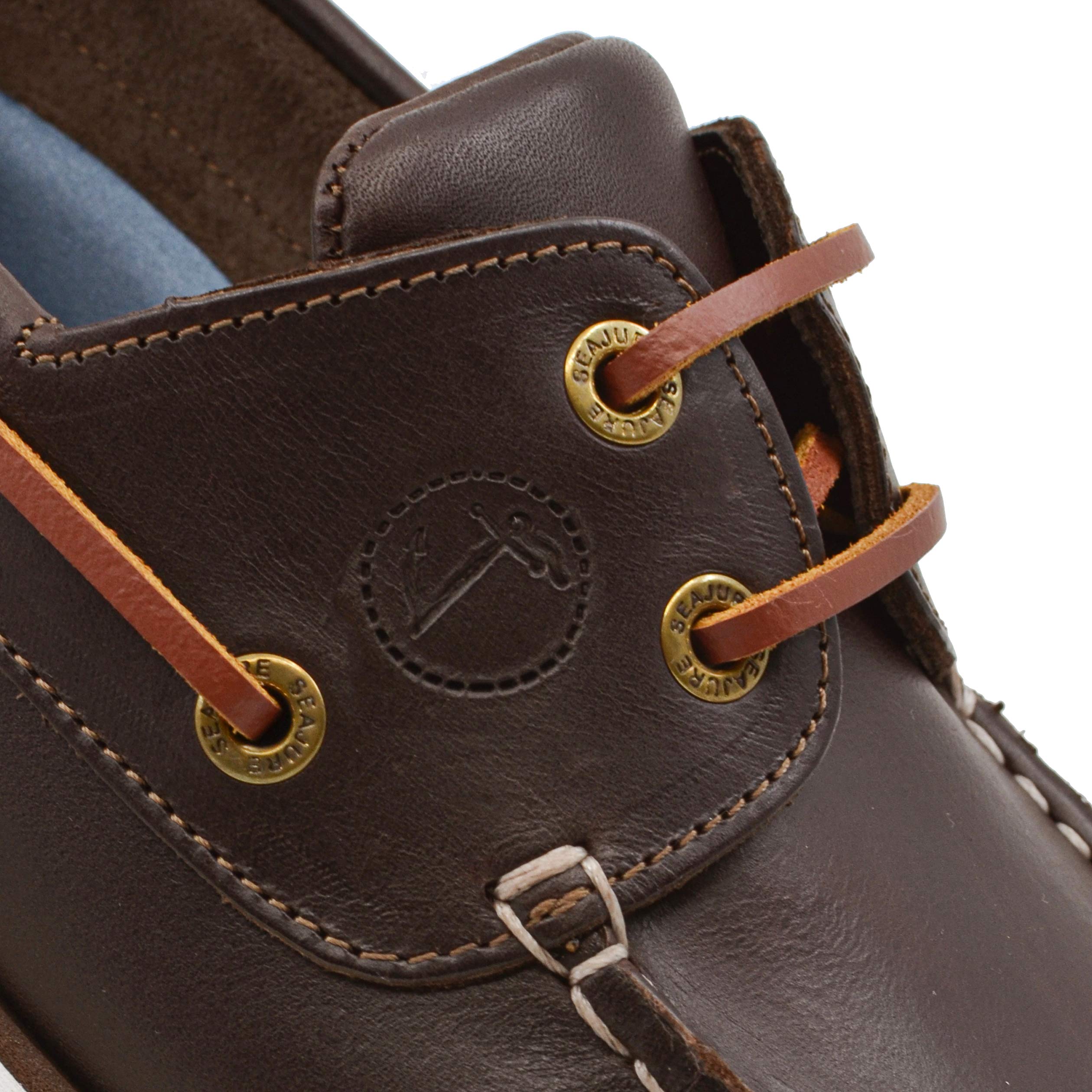 Seajure Damen Bootsschuhe Forvie Dunkelbraunes Leder