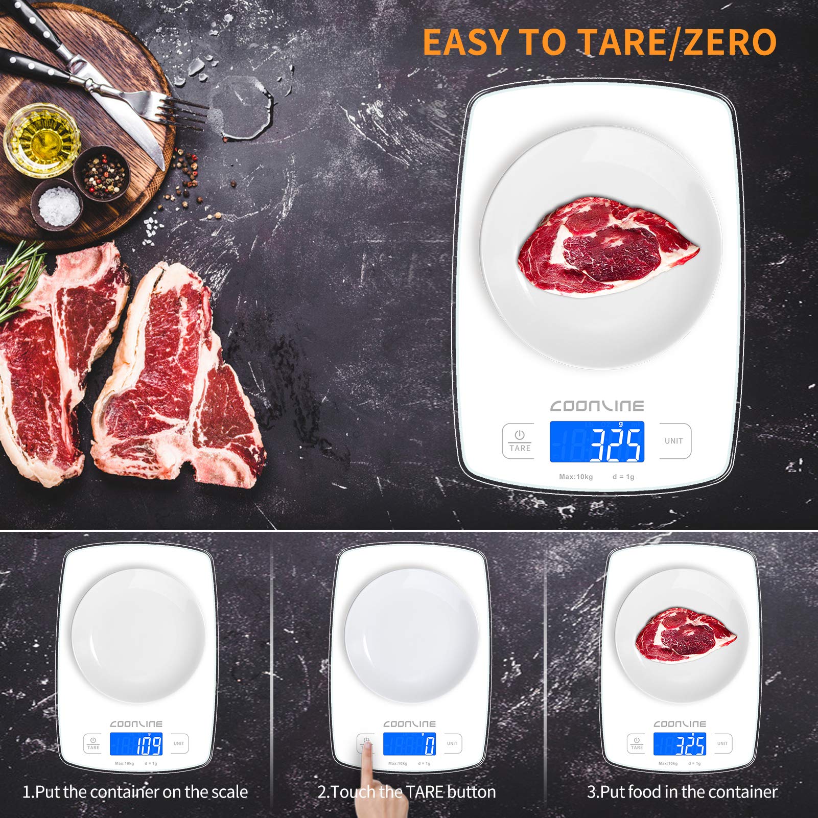 Mini Balanza Electrónica De Cocina LCD Escalas Ele... – Grandado