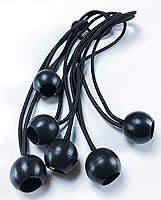 Vista 5 de Cuerdas elásticas para toldo, 6 pulgadas, 6 piezas (10, marrón)