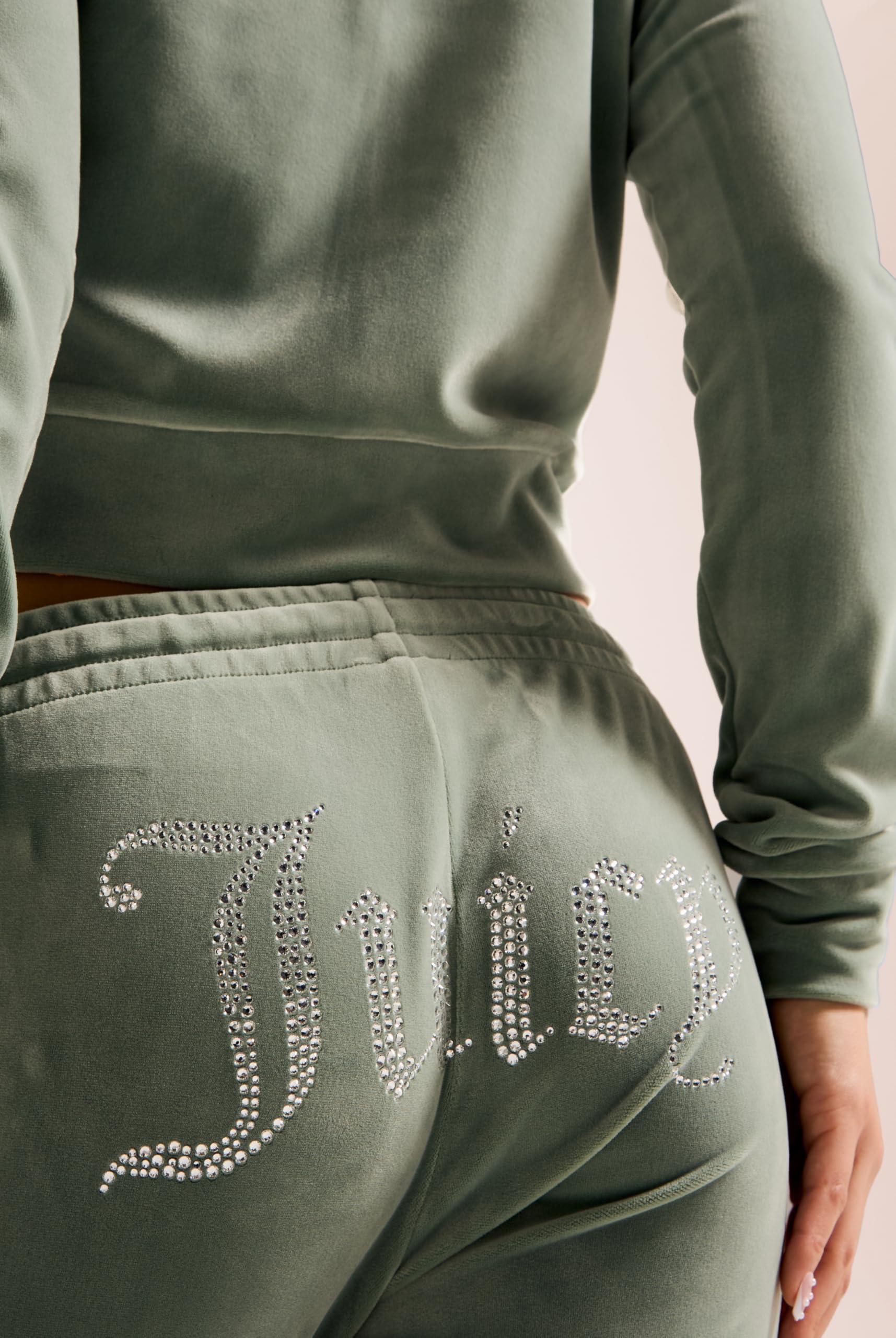 Juicy Couture Tina Track Pants Samtige Sweathose Trainingshose Mit Kordelzug Jogger Für Sport Freizeit Fitness In Versch. Farben - Nieformalne spodnie Kobiety