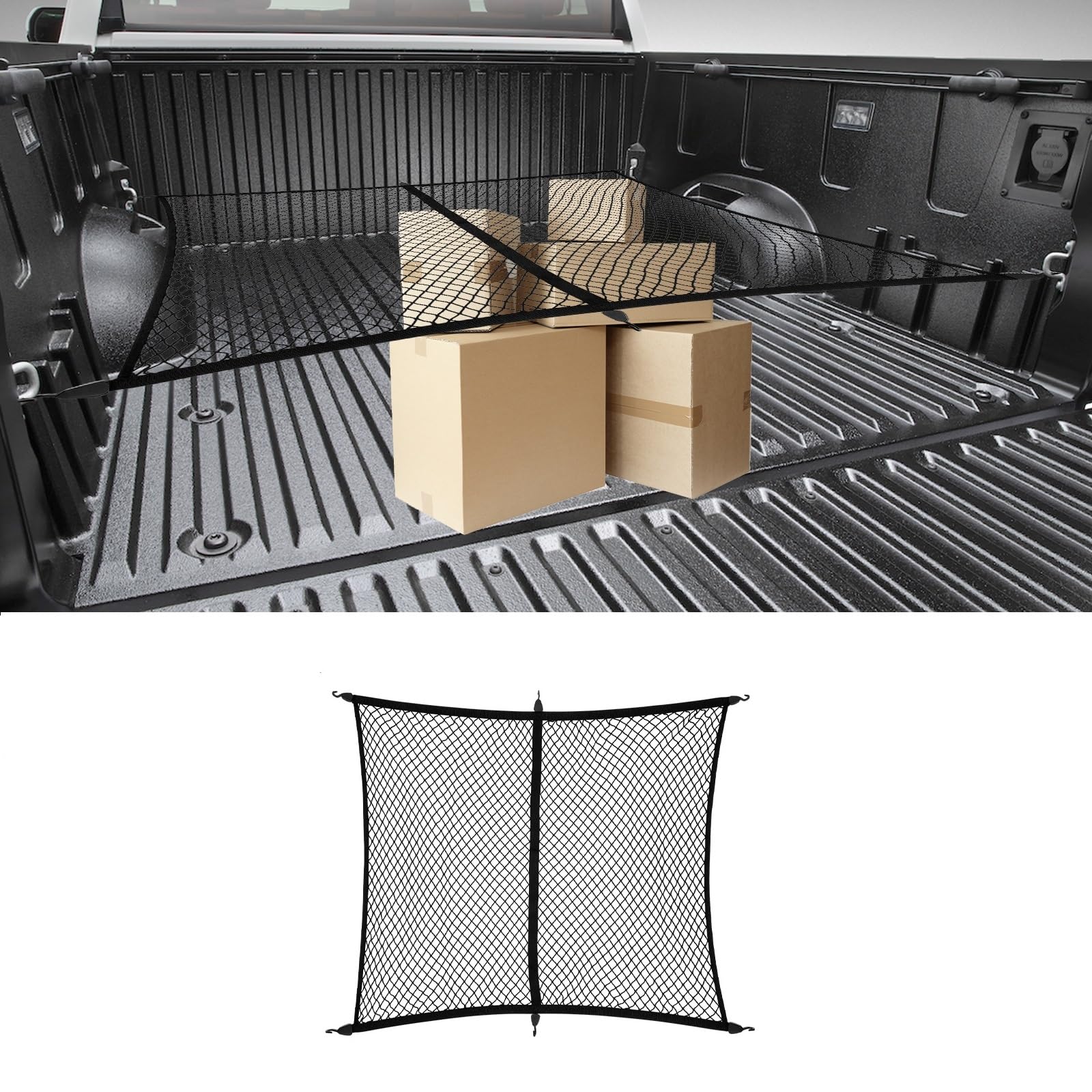 Filets de chargement pour pick-up SUV (filet de lit de ramassage)