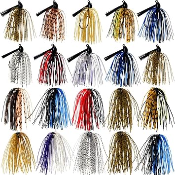 Amazon シリコン ラバースカート Diy ゴム釣りベースジグのルアーバンドル50ストランド ジグヘッド Croch ルアー材料