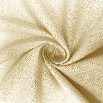 Natural Organic Cotton Flannel Fabric 60" Wide Soft Warm, Sold by Yard in continous Yards